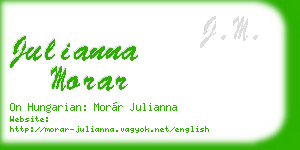 julianna morar business card